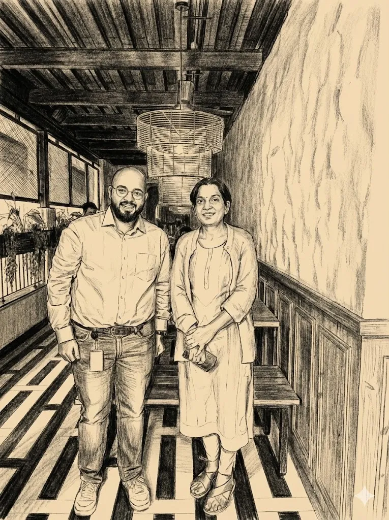 Me with my manager, Ruchi